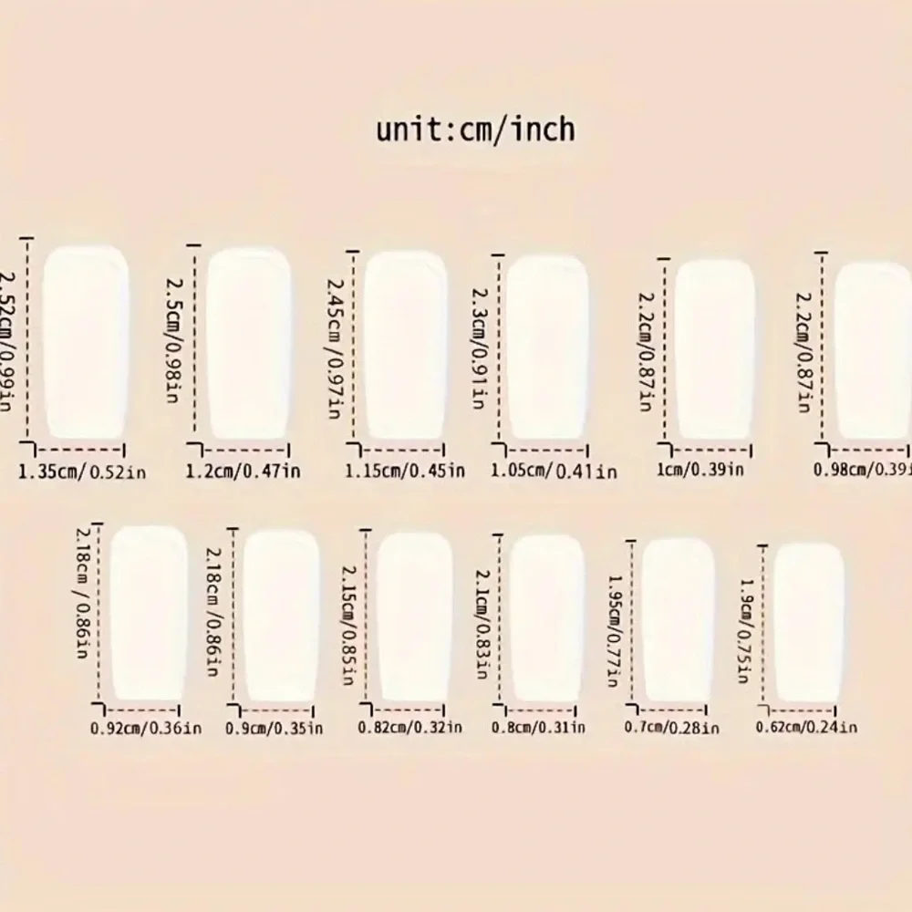 Floral Blue and Cream Press-On Nails, NEW - Picture 3 of 6